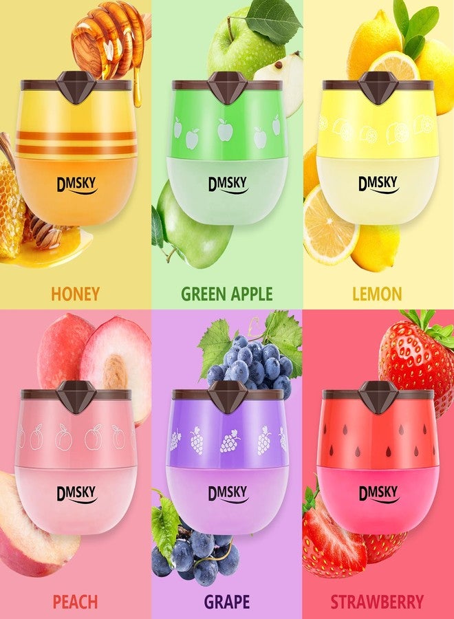 DMSKY Patented Bee Lip Balm Honey Pot 6 PCS, Nourish & Hydrate Lip Sleeping Mask with Vitamin E, Lip Mask Overnight for Dry Lips, Reduces Lip Lines - Image 2